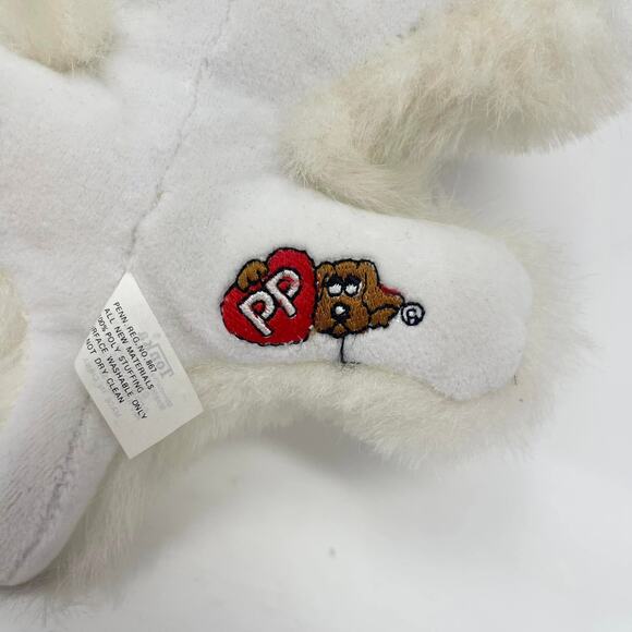 Vintage 1985 Tonka Newborn Pound Puppy Furries‎ White Long Hair 11" - Picture 6 of 7
